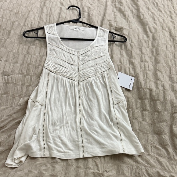 O'Neill Tops - O'Neill White Sleeveless Tank Top